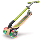 Monopattino 3 Ruote a LED Pieghevole 3 Altezze Max 50 Kg Globber Primo Foldable Wood Verde Lime-9