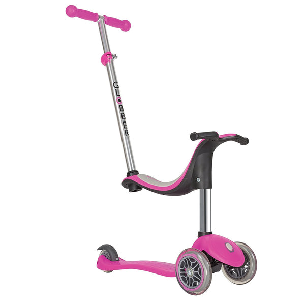 Globber Pink 3 Wheel Evo 4 in 1 Dreirad Scooter sconto