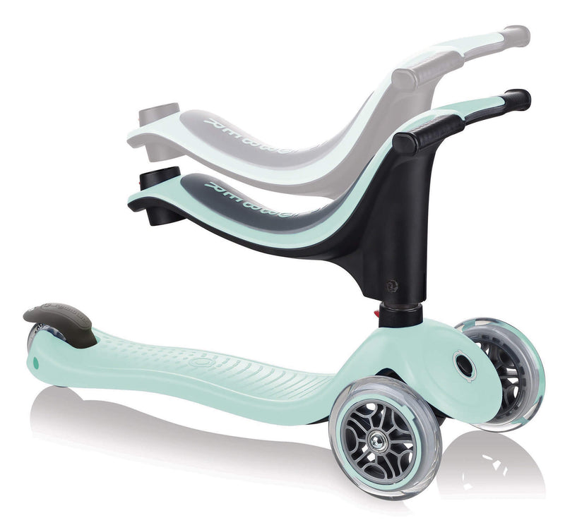 Monopattino Passeggino Triciclo a 3 Ruote Globber Go-UP Sporty Verde-6