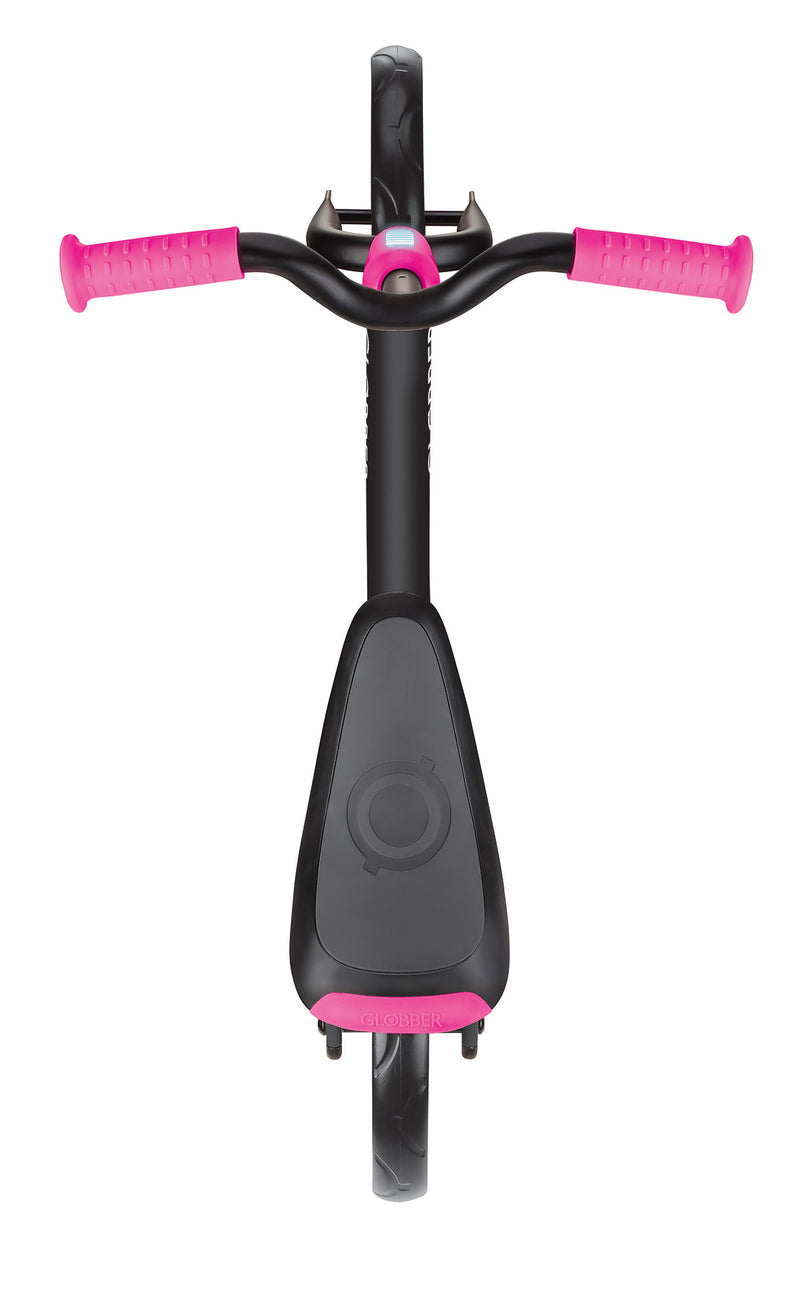 Bicicletta Pedagogica per Bambini 10" Senza Pedali Globber Go Bike Nero e Rosa-7