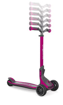 Monopattino 3 Ruote Telescopico e Ripiegabile Max 100 Kg Globber Ultimum Rosa-9