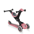 Monopattino Passeggino Triciclo a 3 Ruote Globber Go-UP Deluxe Rosa Pastello-2