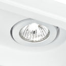 Incasso Scomparsa 2 Faretti Orientabili Gesso Verniciabile Controsoffitto GU10 Intec INC-MORGANA-Q2-2