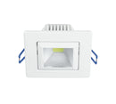 Incasso Soffitto Ribassato Faretto Bianco Alluminio Orientabile Led 5 watt 5500 K Intec INC-POUND-5F-1