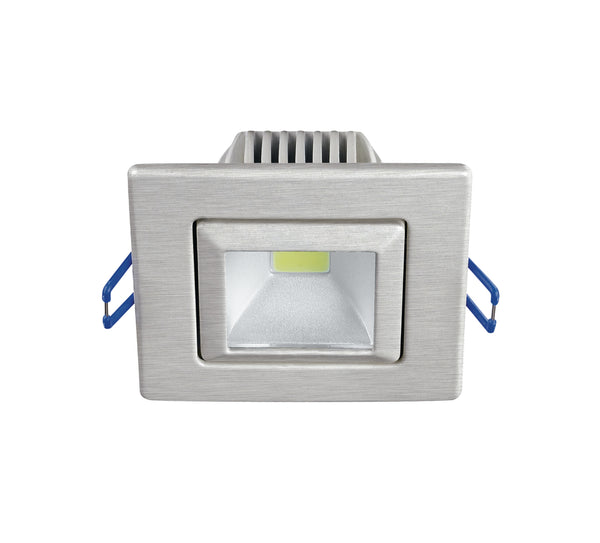 sconto Strahler Aluminium Nickel Verstellbarer Einbau Gipskarton Led 5 Watt Kaltlicht Intec INC-POUND-5F