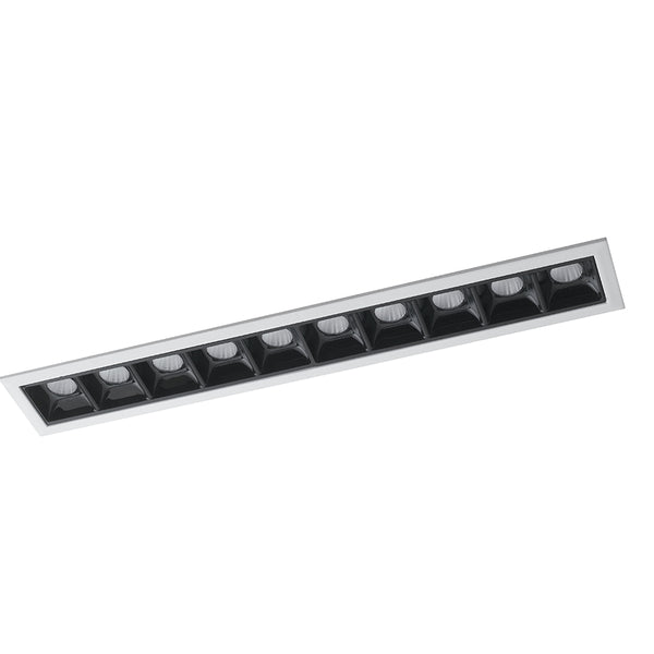 Einbaustrahler Modul Niedrige Decke Weiß Schwarz Glänzend Led 20 Watt 4000 Kelvin Intec INC-SINKRO-20M prezzo