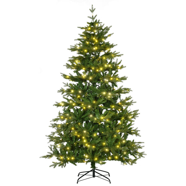 acquista Künstlicher Weihnachtsbaum H210 cm 1914 Äste mit grünen LED-Lichtern