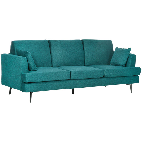 3-Sitzer-Sofa 229 x 88 x 88 cm in grünem Stoff sconto