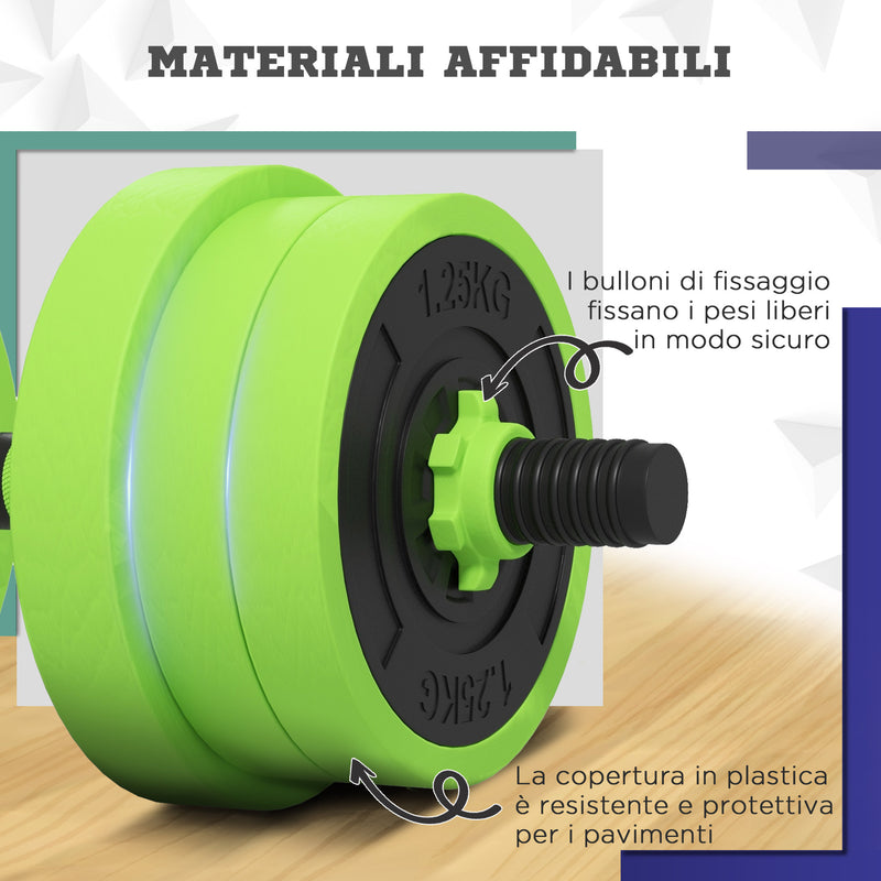 Set Pesi da Palestra 4 in 1 40 Kg Utilizzabili come Kettlebell Manubri e Bilancieri-7