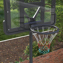 Canestro da Basket Esterno Altezza Allungabile 195-370 cm in Acciaio e Plastica Nero-8