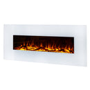 Camino Elettrico da Pavimento 55x128x14 cm Effetto Fiamma 1500W Madrid Led-2