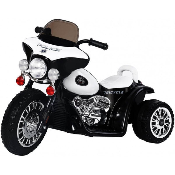 online Mini-Elektromotorrad für Kinder 6V Police Black Police