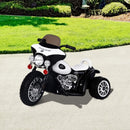 Mini Moto Elettrica per Bambini 6V Police Polizia Nera-2