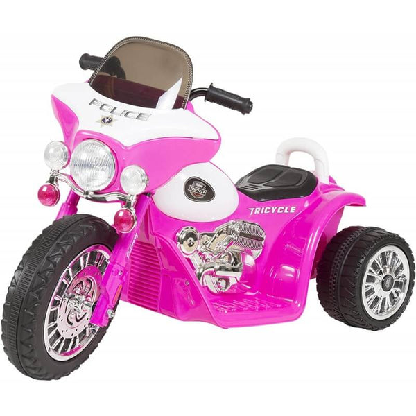 Mini-Elektromotorrad für Kinder 6V Police Police Pink prezzo