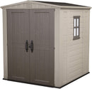 Casetta da Giardino Porta Attrezzi 178x208x195,5 cm in Resina Keter Factor 6x6 Beige-1