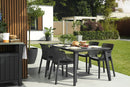 Set 6 Sedie da Giardino 61x54x79h cm Elisa Chair Grafite-2