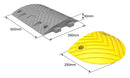Dosso Rallentatore di Velocità 2,5m H5 in Gomma Vulcanizzata-3