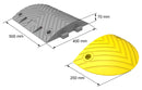 Dosso Rallentatore di Velocità 2,5m H7 in Gomma Vulcanizzata-3