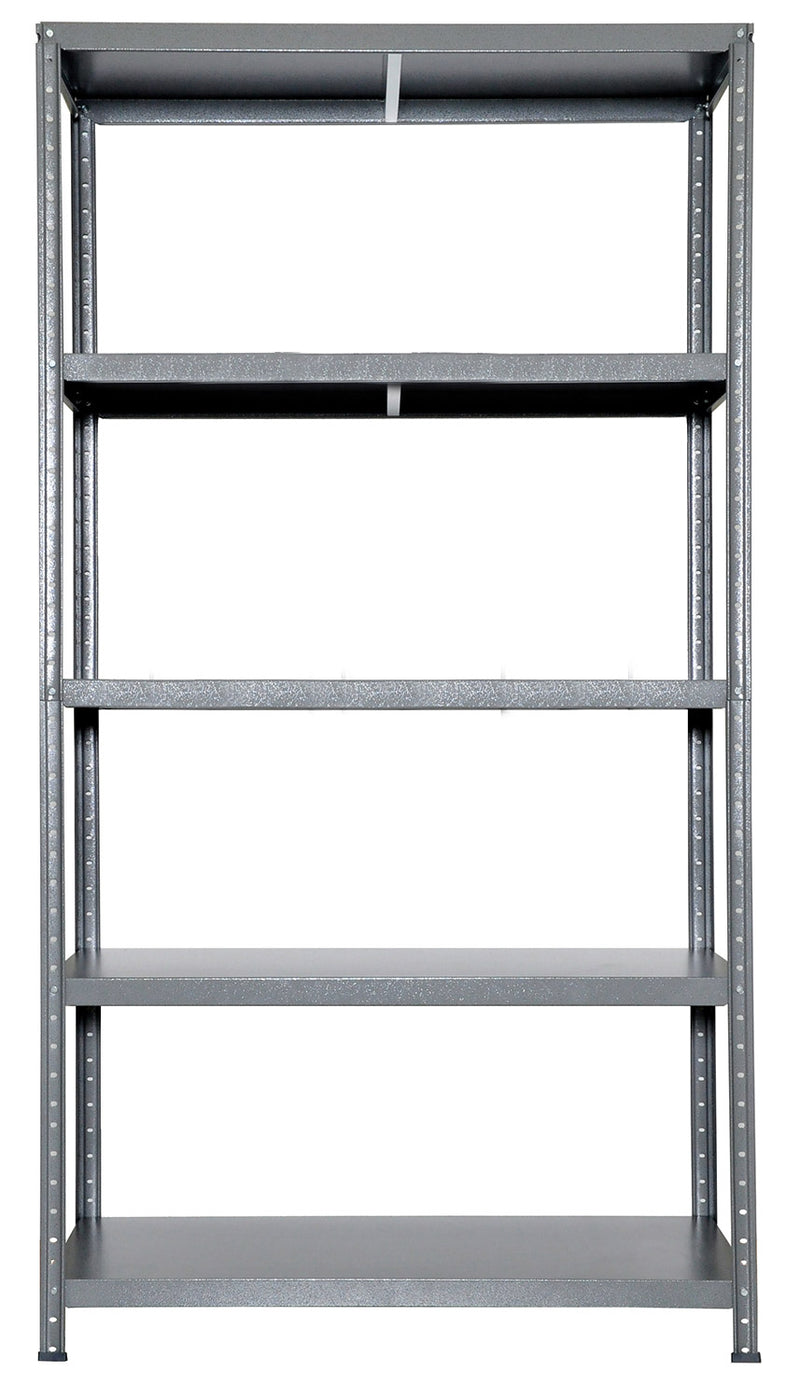 Scaffale in Metallo 5 Ripiani 100x40x187 cm  Ettore Grigio Martellato-1