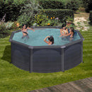 Piscina Rotonda Fuori Terra Ø300xh120 cm in Acciaio e PVC Gre Kea-2