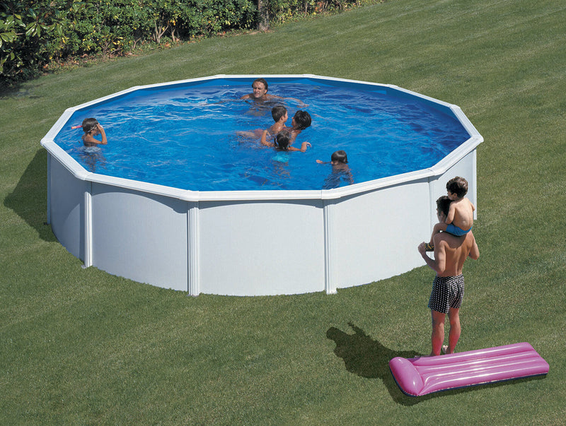 Piscina Rotonda Fuori Terra Ø550xh120 cm in Acciaio e PVC Gre Fidji-2