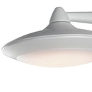 Lanterna Verso Basso Alluminio Bianco Diffusore Policarbonato Moderna Led 12 watt Luce Naturale Intec LANT-ALYSON/AP-2