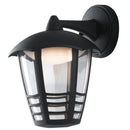 Lanterna Verso Basso con Griglia Alluminio Nero Diffusore Policarbonato Esterno Led 12 watt Luce Naturale Intec LANT-CLOE/AP1B-1