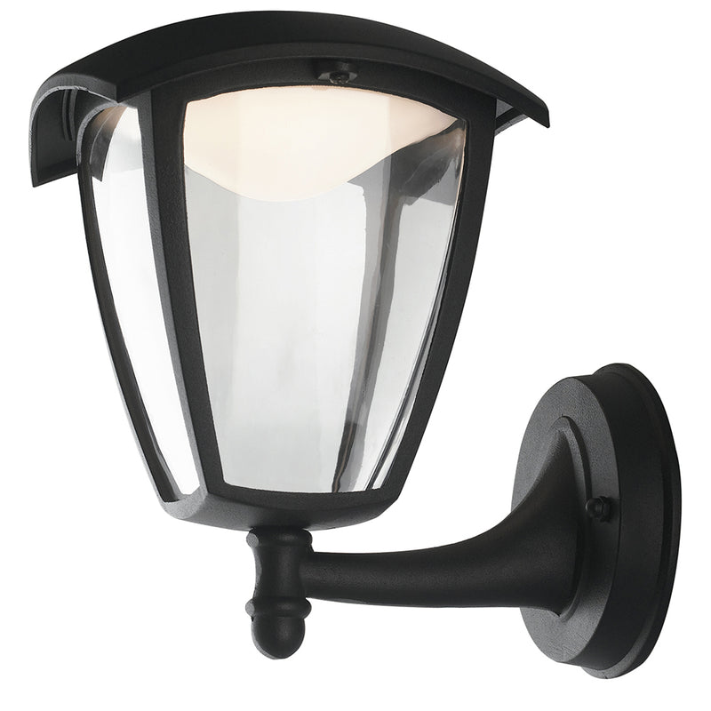 Lanterna Verso Alto Alluminio Pressofuso Nero Diffusore Policarbonato Led 12 watt Luce Naturale Intec LANT-LADY/AP1A-1