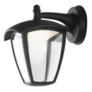 Lanterna Verso Basso Alluminio Nero Diffusore Policarbonato Esterno Led 12 watt Luce Naturale Intec LANT-LADY/AP1B-1