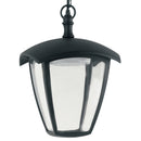 Lanterna Sospensione Catena Alluminio Nero Diffusore Policarbonato Led 12 watt 4000 kelvin Intec LANT-LADY/S1-3