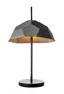 Lampada da Tavolo Ø37xH60 cm in Cartone Riciclato e Metallo Egg Nero-1