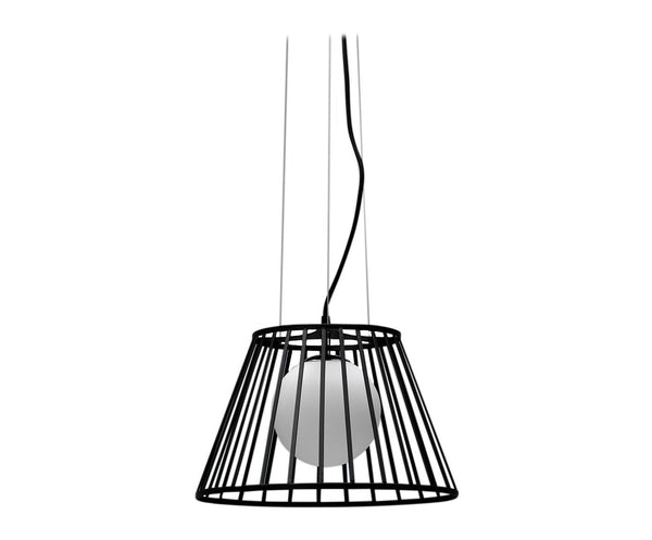 Lampada a Sospensione Ø20/35xH120 cm in Metallo Cage Nero prezzo