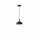 Lampada a Sospensione 20x20xH150 cm in Metallo Spica Nero-1