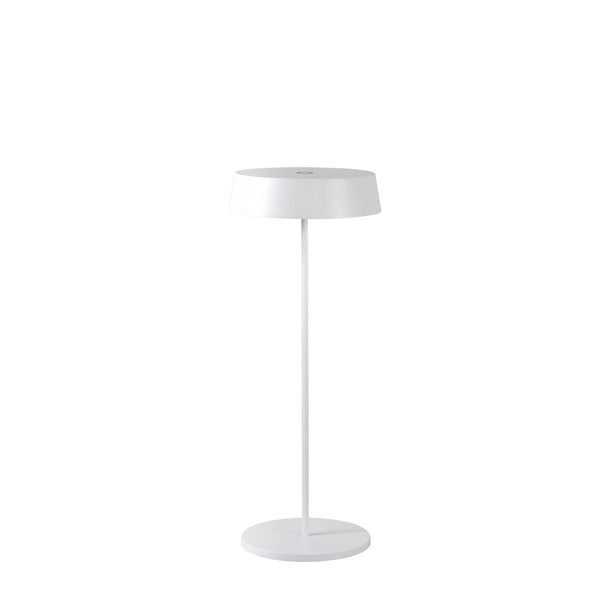 sconto Lampada da Tavolo 12x12x29,5 cm in Metallo Antilia Bianco