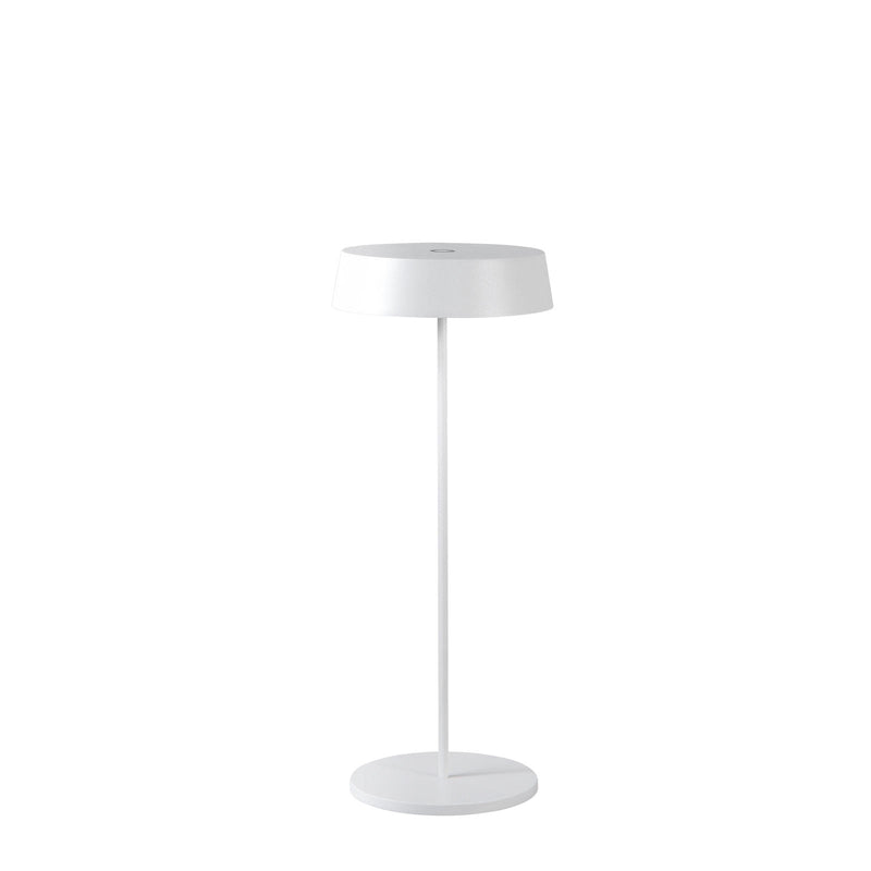 Lampada da Tavolo 12x12x29,5 cm in Metallo Antilia Bianco-1