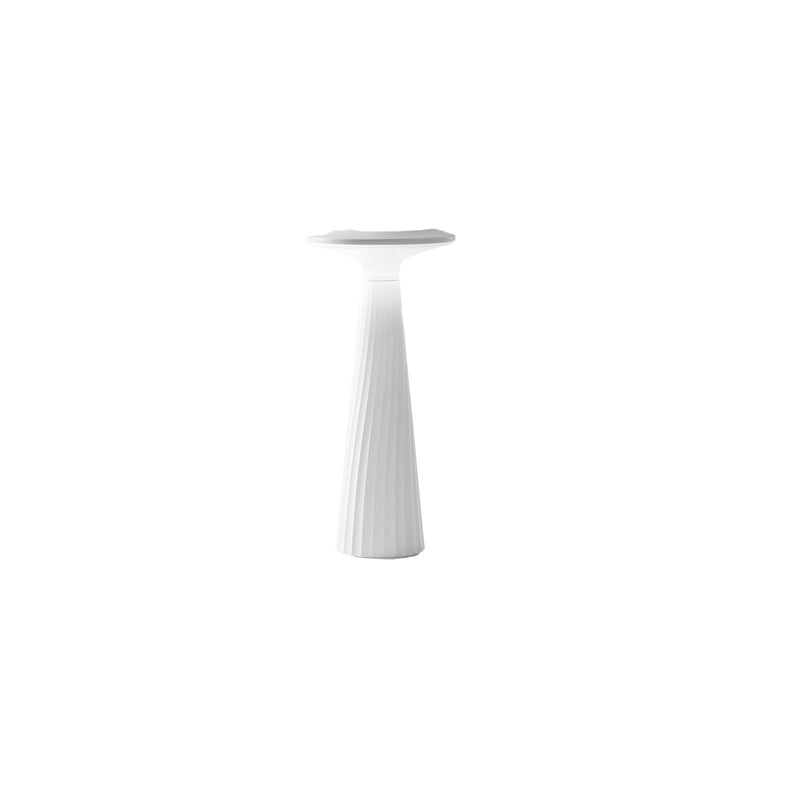 Lampada da Tavolo 13x13x28,5 cm in Policarbonato Vertigo Bianco-1