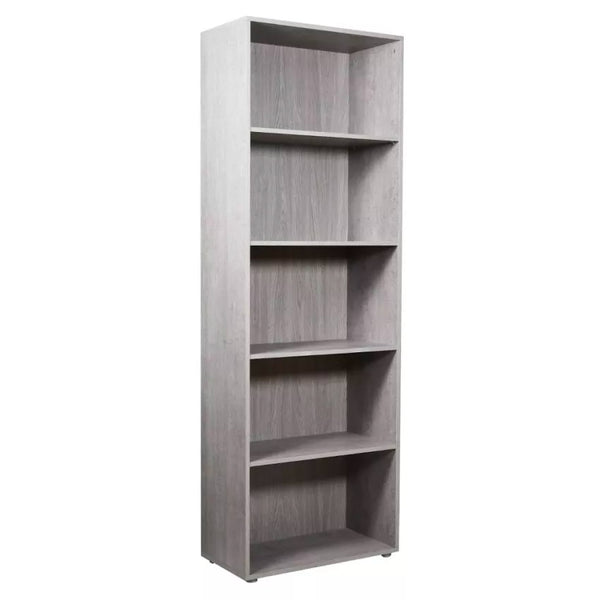 Libreria 5 Ripiani 68,8x35,3x200,6 cm in Truciolare Nobilitato Cemento prezzo