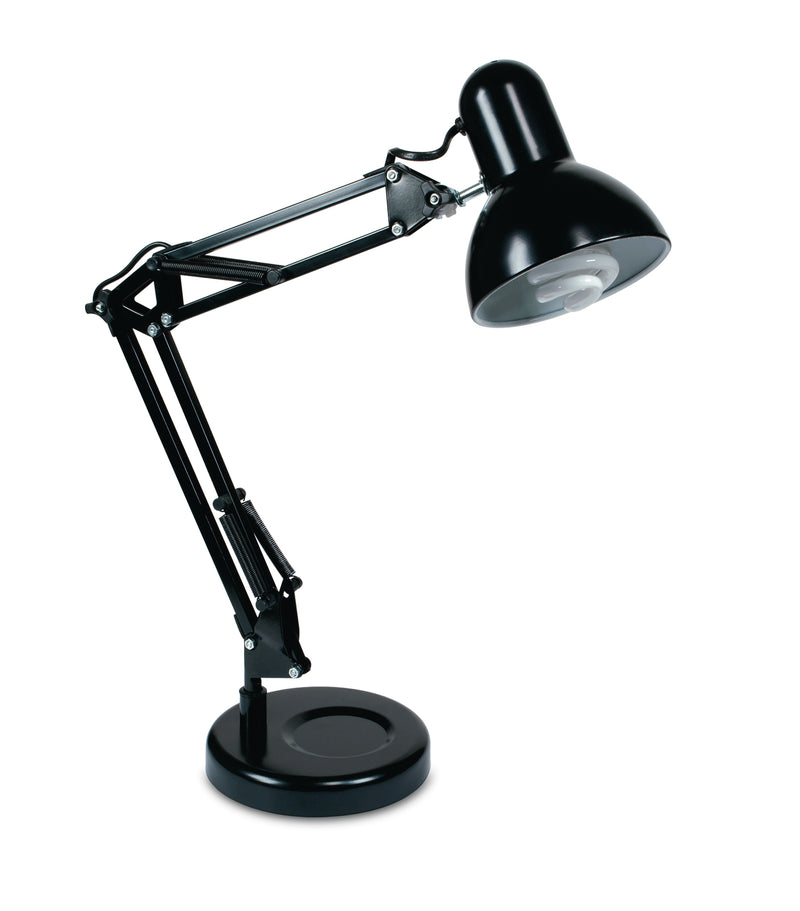 Lampada da Tavolo Nera Metallo Flessibile Lume Moderno E27 Ambiente LDT033ARC-1