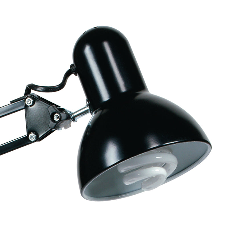 Lampada da Tavolo Nera Metallo Flessibile Lume Moderno E27 Ambiente LDT033ARC-2