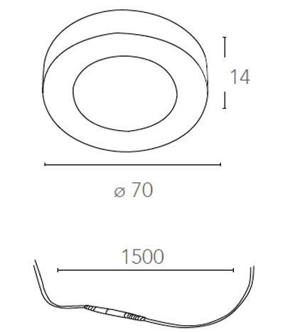 Kit 3 Faretti Tondi Alluminio Bianco Opaco Incasso Controsoffitto Led 10 wat Luce Naturale Intec LED-BLITZ-R3-2