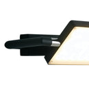 Applique Orientabile Alluminio Lampada Libro Nera Led 17 watt Luce Calda Ambiente LED-BOOK-AP-2