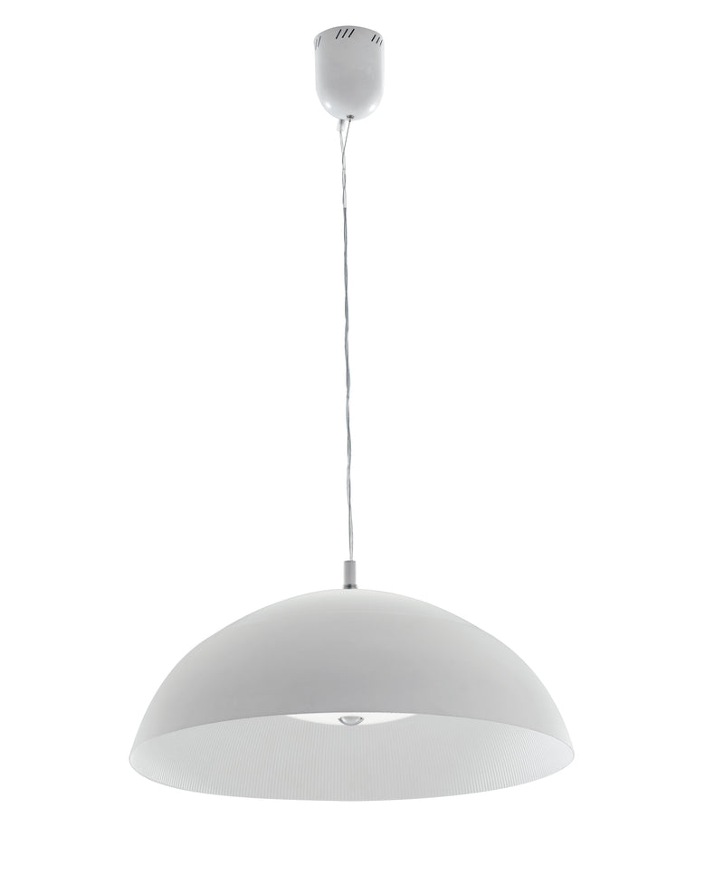 Lampadario a sospensione Bianco Alluminio Doppio Fascio di Luce Led 33 watt Luce Naturale Ambiente LED-DOLOMITE-S45-1