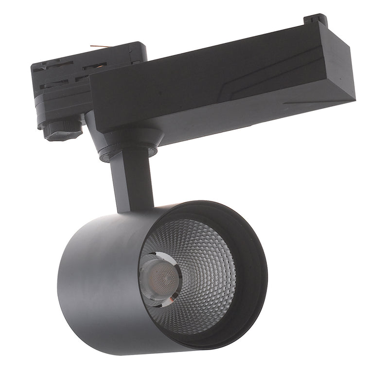 Faretto Nero Alluminio Pressofuso Binario Led 10 watt Luce Calda Intec LED-EAGLE-B-10WC-1