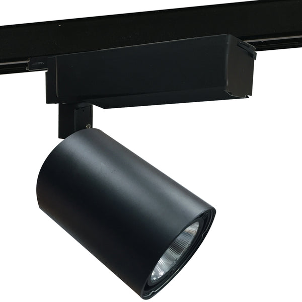 Schiene Aluminium-Druckguss, schwarz, satiniert, LED-Strahler, 30 Watt, natürliches Licht, Intec LED-EAGLE-B-30WM acquista