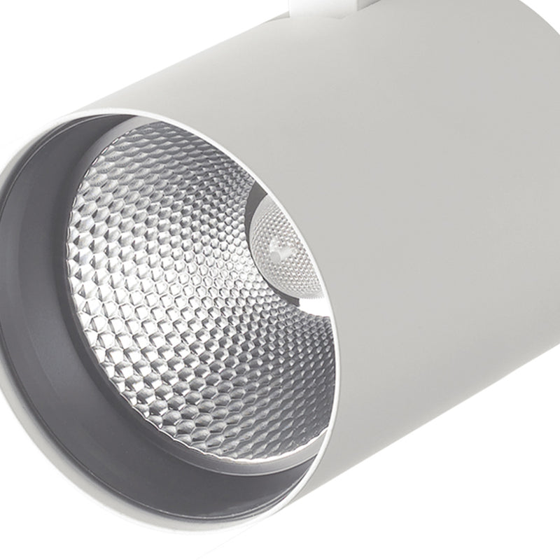 Binario Alluminio Pressofuso Bianco Faretto Led 20 watt Luce Calda Intec LED-EAGLE-W-20WC-2