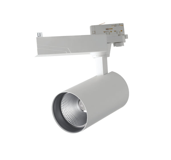 Strahler aus weißem Druckguss-Aluminium mit LED-Schiene, 40 Watt, natürliches Licht, Intec LED-EAGLE-W-40WM acquista