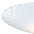 Plafoniera Cicolare Alluminio Bianco Oro Moderna Led 40 watt Luce Calda Ambiente LED-HAMLET-PL55-2