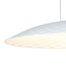 Sospensione Circolare Bianco Oro Alluminio Lampadario Moderno Led 40 watt Luce Calda Ambiente LED-HAMLET-S55-3