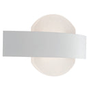 Applique Lampada Minimal Bianca Metallo Acrilico Led 10 watt Luce Naturale Ambiente LED-HIMALAYA-AP-1