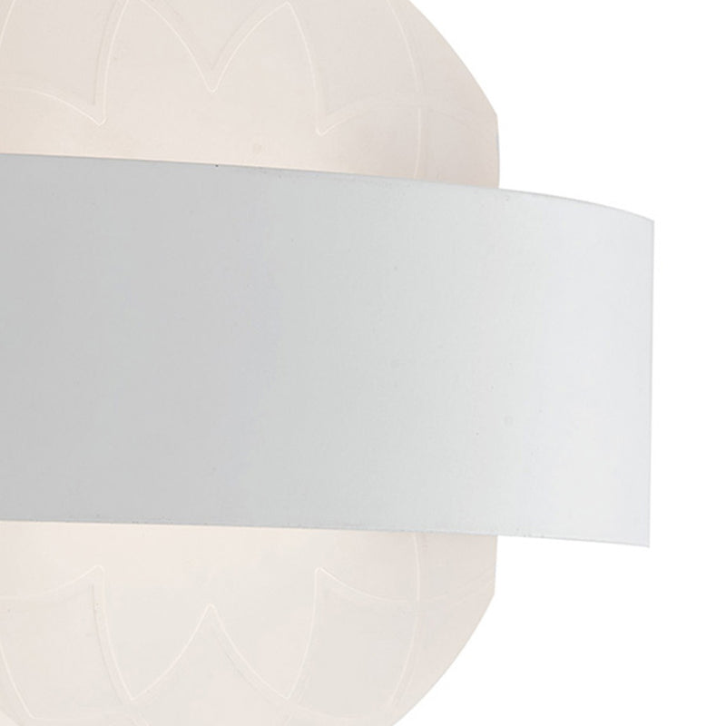 Applique Lampada Minimal Bianca Metallo Acrilico Led 10 watt Luce Naturale Ambiente LED-HIMALAYA-AP-3